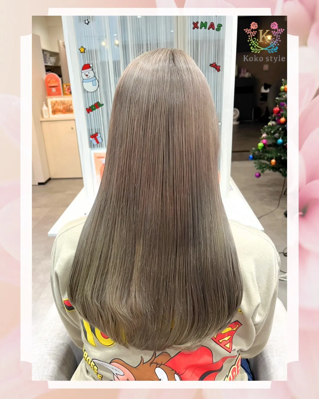 まろやかなグレージュカラー🩶🤍