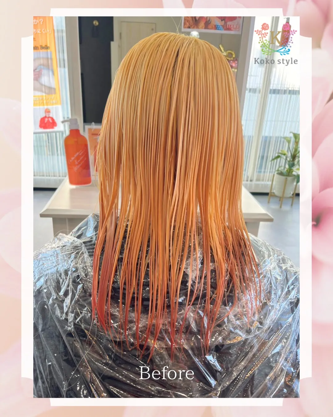 紫とピンクのグラデーションカラー💜🩷